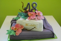 Tort cu orhidee pentru Nicoleta/Cake with orchids